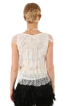 Tee-shirt Femme Manches Longues Akoustik Taille 42 - Noir/bleu/vert, Style Ethnique, Comme Neuf