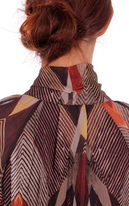 Blouse ton marron neuve taille unique marque Chantal B étiquetée 55€ (or2